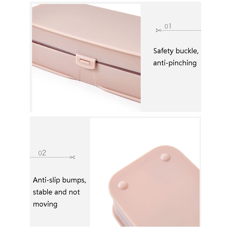 Household Needle Box Set Sewing Kit Storage Box(White)