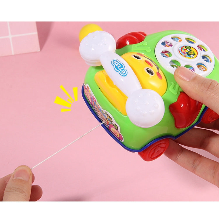 2 PCS Cartoon Creative Simulation Brake Cable Telephone Children Toy, Random Color and Style Delivery