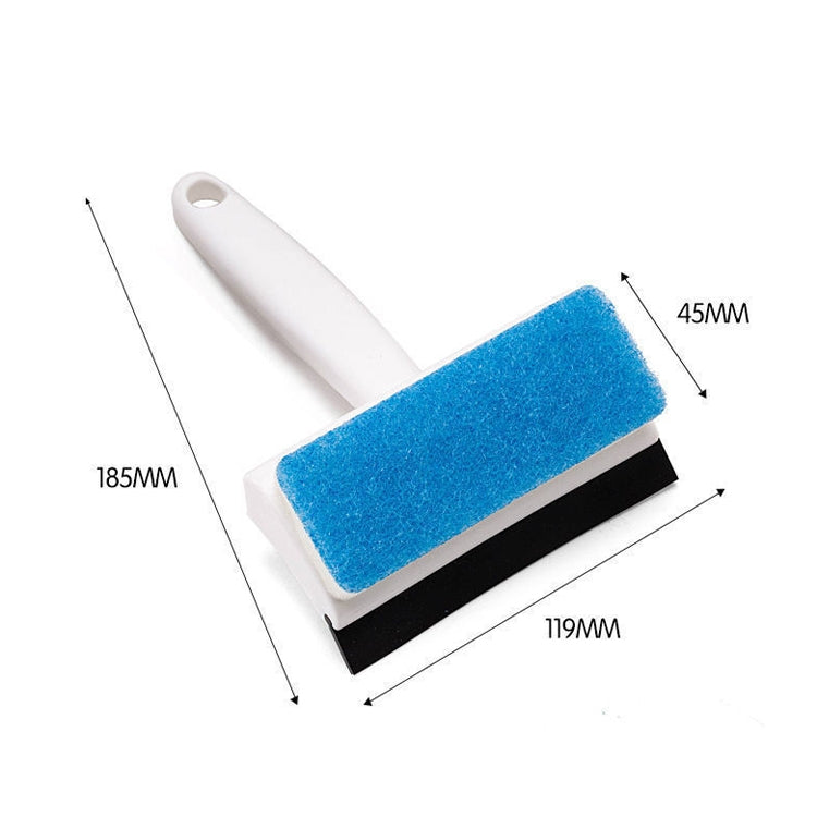 2 In 1 Window Glass Cleaning Brush Dust Collecting Window Brush Cleaning Wiper(White)
