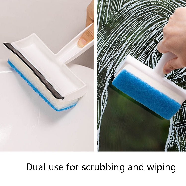 2 In 1 Window Glass Cleaning Brush Dust Collecting Window Brush Cleaning Wiper(White)