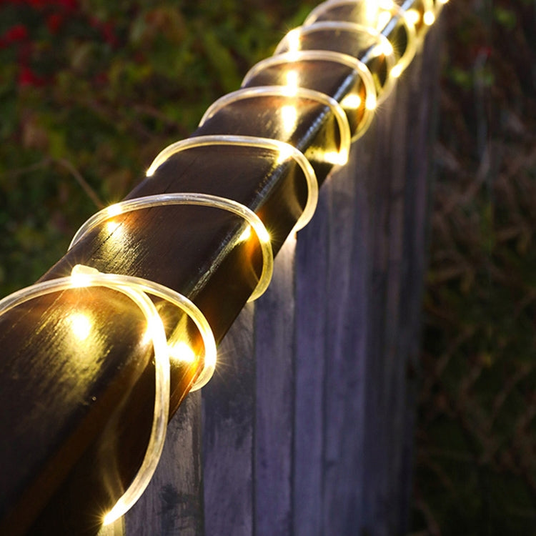 Holiday Party Decoration Tube String Lights LED Garden Decoration Casing Light with Remote Control, Spec: 7m 50 LEDs USB Powered(Warm Light)