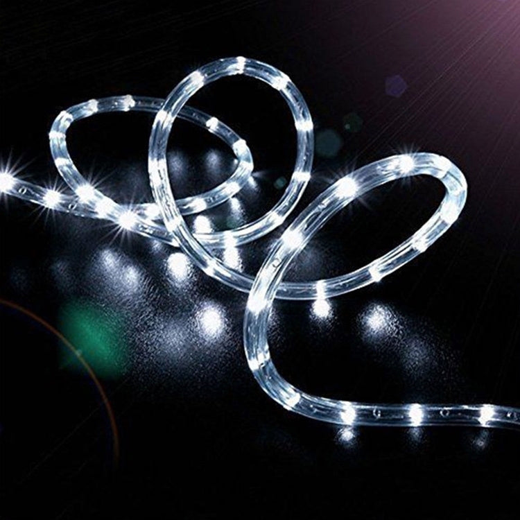 Holiday Party Decoration Tube String Lights LED Garden Decoration Casing Light with Remote Control, Spec: 7m 50 LEDs USB Powered(White Light)