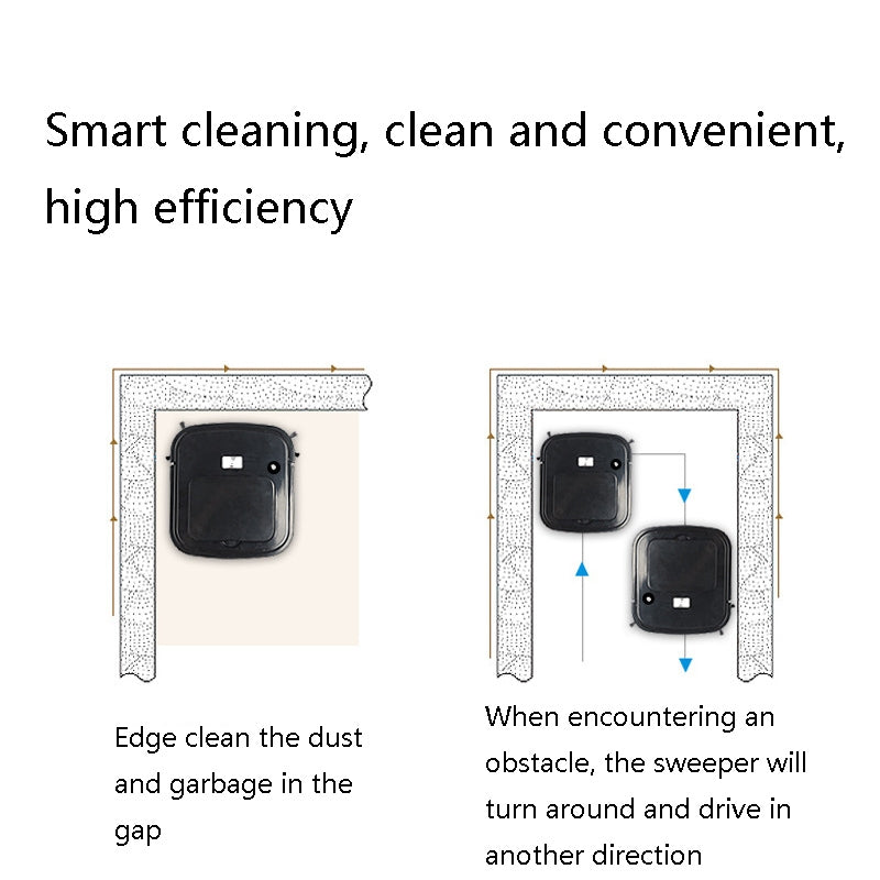 3 in 1 Smart USB Charging Sweeping Machine, Specification: Spray Type (Cool Black)