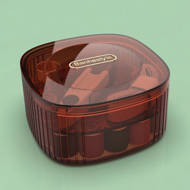 24 In 1 Household Multifunctional Portable Needle And Thread Storage Box Set(Glazed Red)