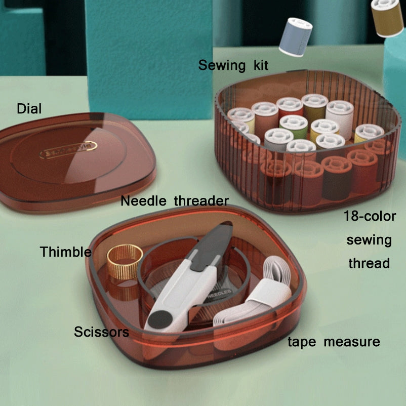 24 In 1 Household Multifunctional Portable Needle And Thread Storage Box Set(Green)