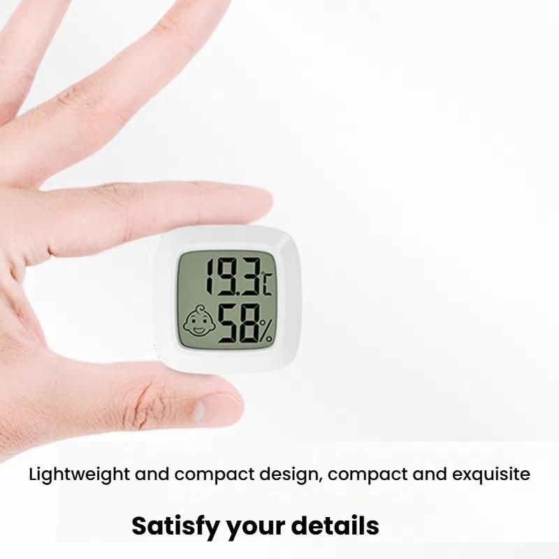 Temperature And Humidity Measuring Baby Room Temperature Meter(White)