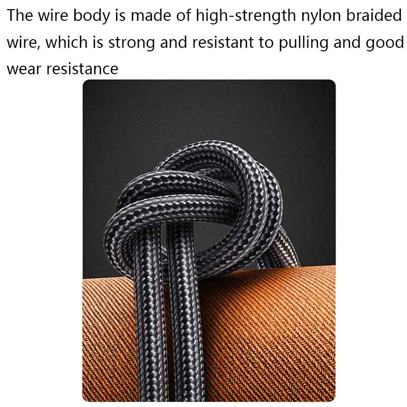 Uniqbuy For PD 100W Type-C to Type-C Fast Charging Nylon Braided Cable, Model: 0.8 m