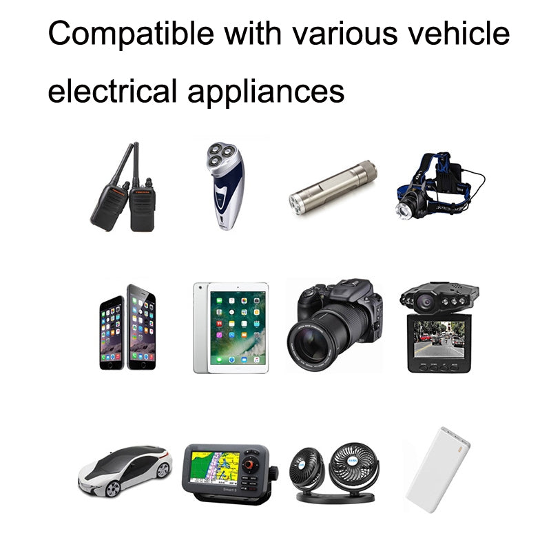 EU Plug Home Cigarette Lighter Socket Car Power Converter, Plug Specifications: