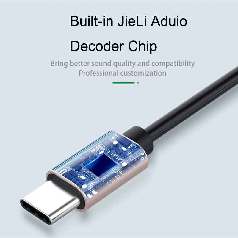 Uniqbuy For Type-C/USB-C To 3.5mm Male Elbow Spring Car Audio Adapter Cable, Cable Length: 1.5m(Analog Audio)