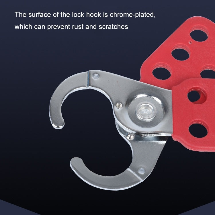 Prolockey Industrial Safety Steel Anti-Rust Six-Link Hasp Lock, Specification: SH01