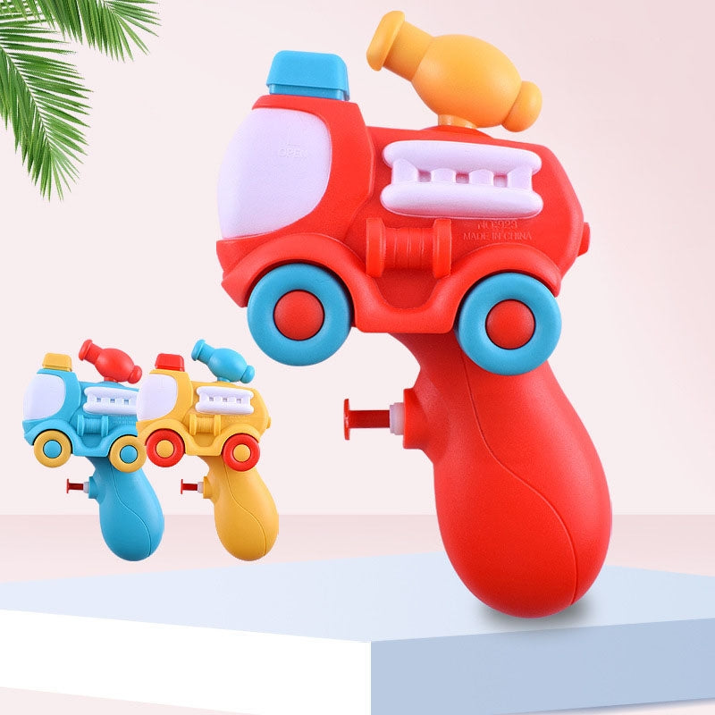 Children Summer Playing Water Beach Press Mini Water Toy Color Random Delivery(Fire Truck)