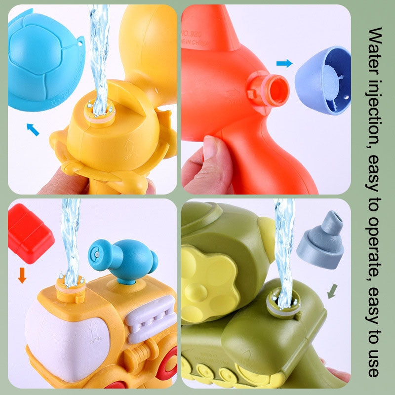 Children Summer Playing Water Beach Press Mini Water Toy Color Random Delivery(Submarine)