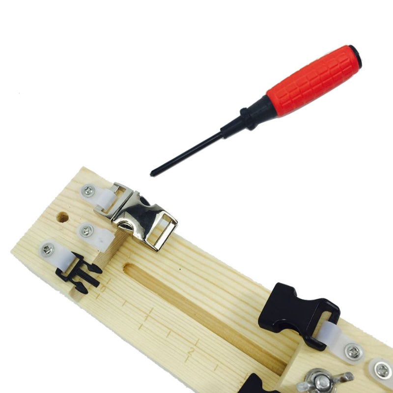 Handmade Jewelry Umbrella Rope Bracelet Braided Wooden Frame(Section B)