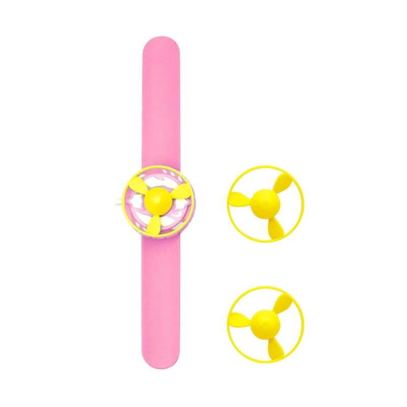 2 Sets 456 Children Bracelet Gyro Spinning Flying Saucer Toys(Blue)