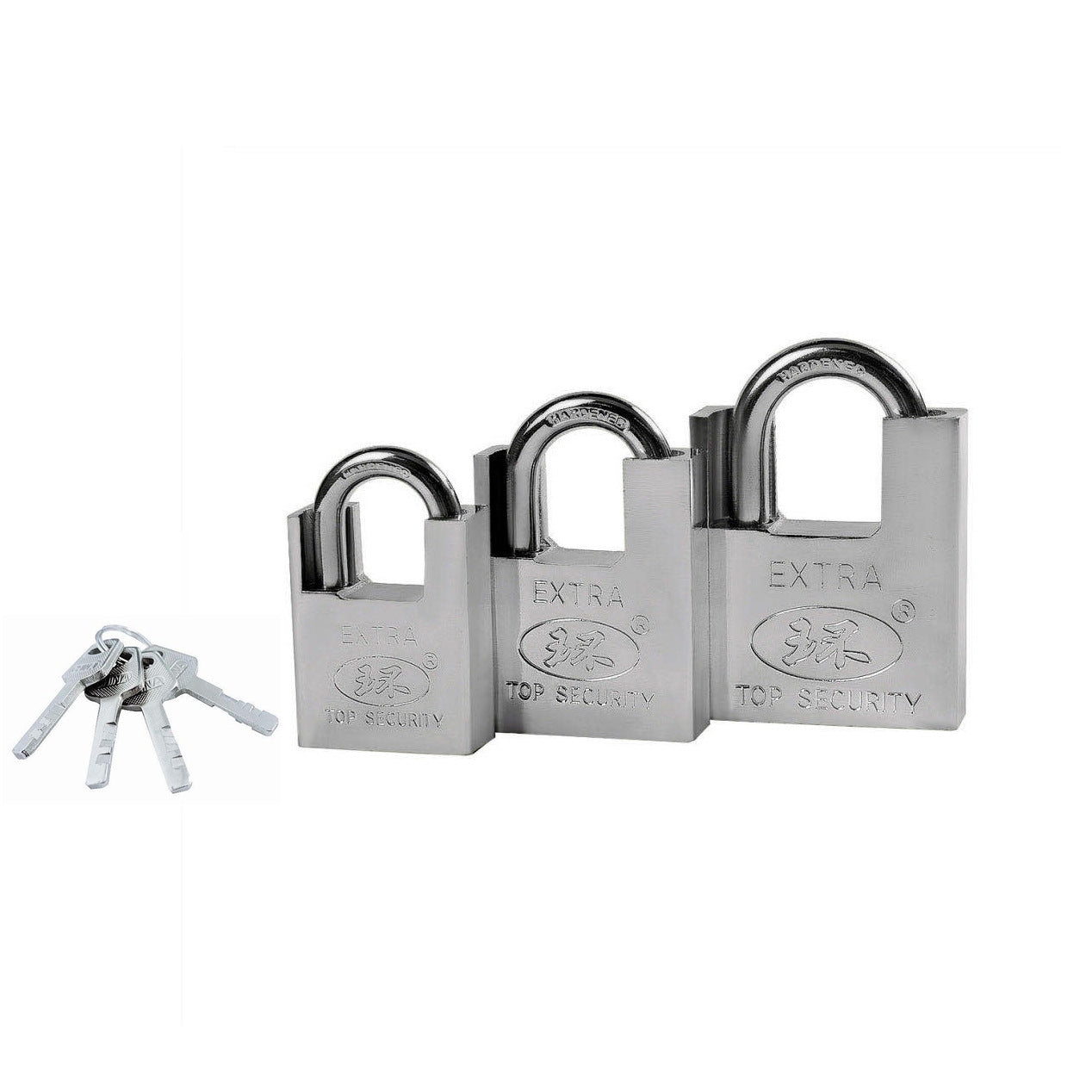 SIX-CYCLE Half-packed Blade Locks Anti-pick Locks, Size: 40mm(Independent Lock With 4 Keys)