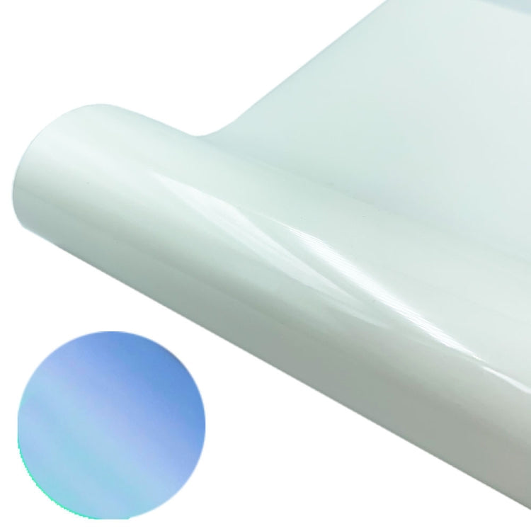 30 x 50cm Luminous PU Engraving Film Heat Transfer Vinyl(White Glowing Blue Light)