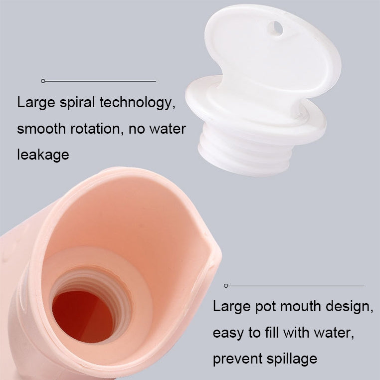 006 1000ml Thickened Explosion-proof Heart Embossed Water Injection Hot Water Bag(C Model Purple)