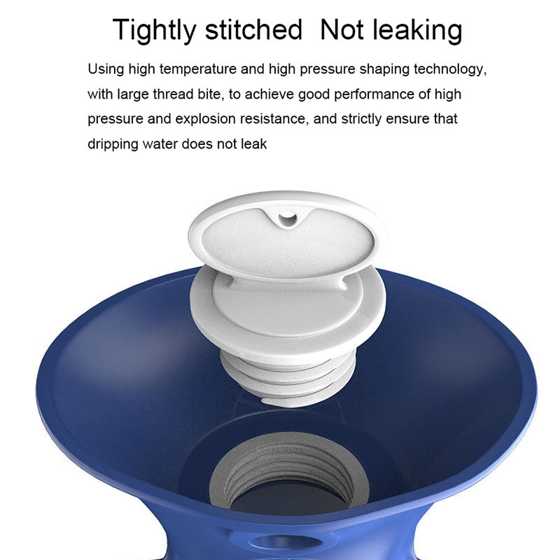 Large Explosion-proof Water-injected PVC Warm Water Bag, Spec: 1000ml (Leather Pink)