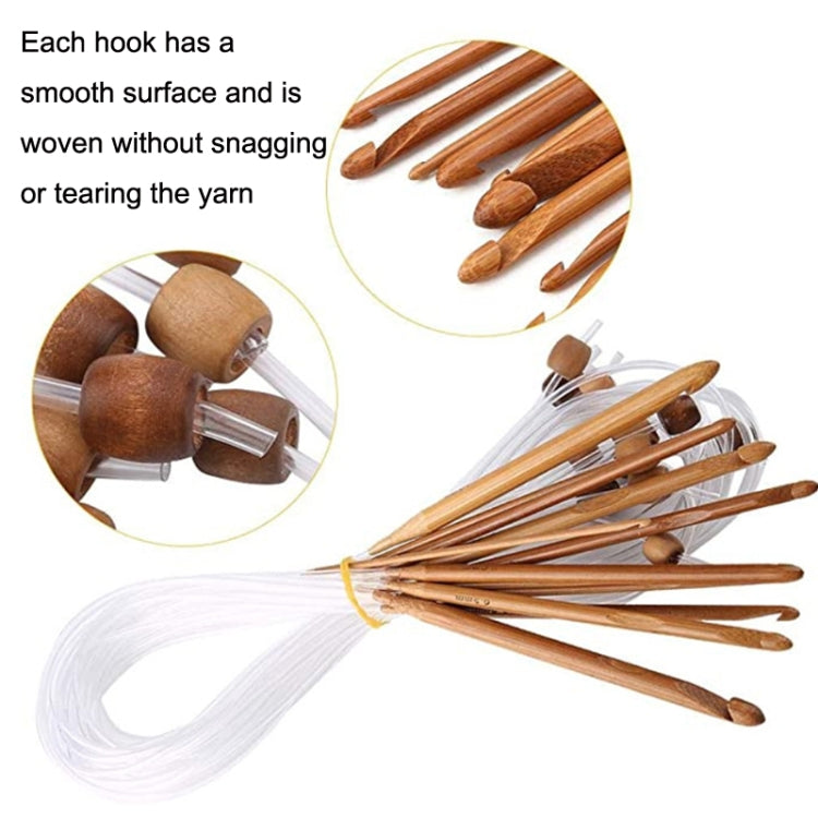 1 Sets Knitting Needles Carbide Bleaching Carpet Extended Crochet With Bead, Length: 1.2 m