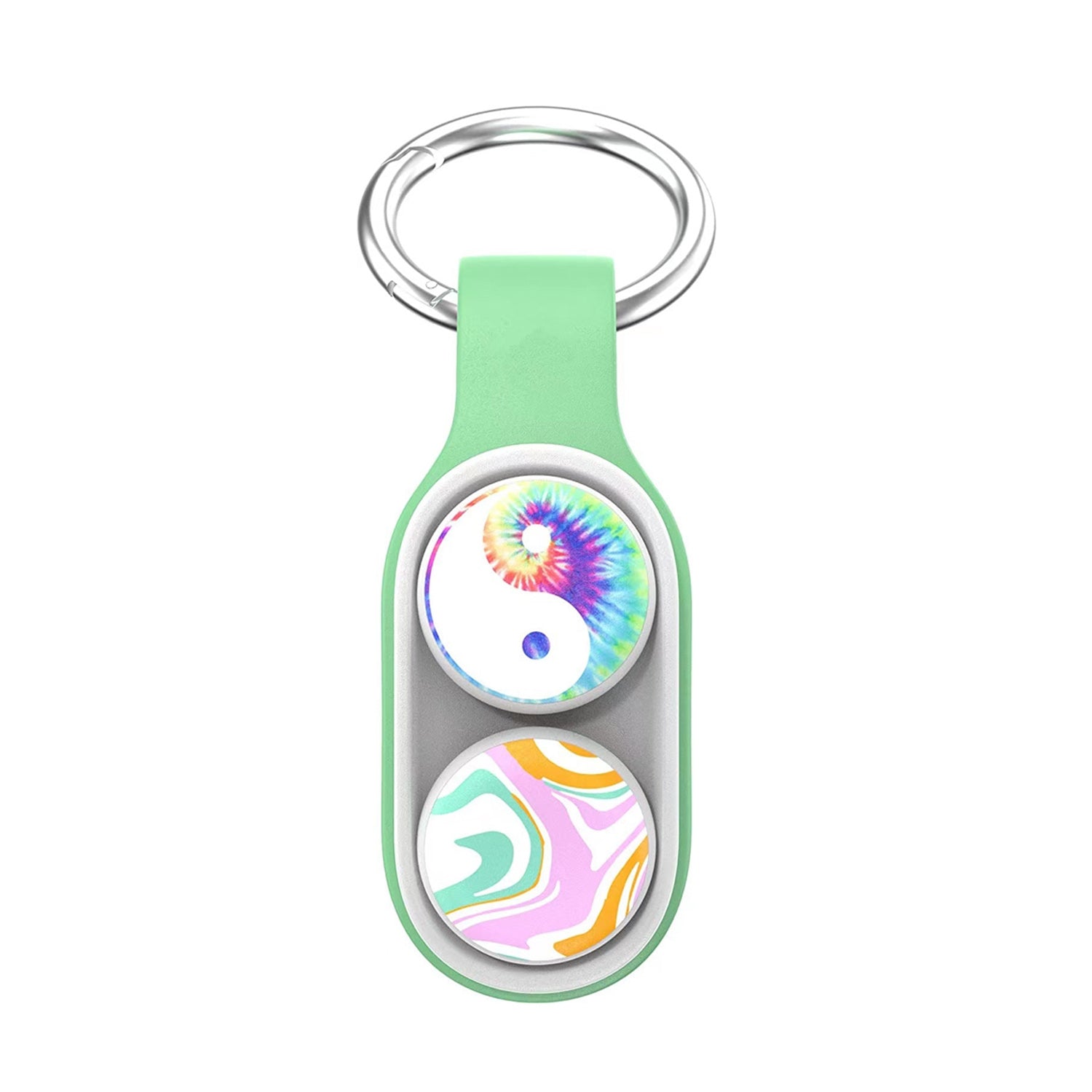 Decompression Toy Magnetic Buckle Toy Press Handheld Toy(Fluorescent Green)