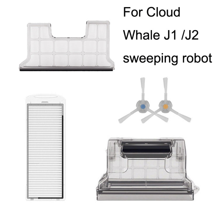 For Cloud Whale J1/J2 3pairs White Side Brush Sweeper Accessories