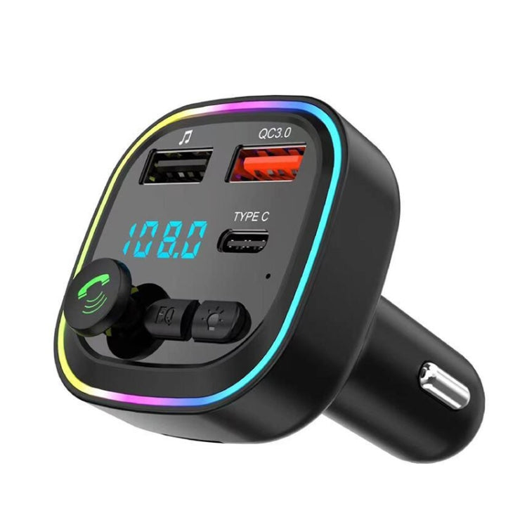 P4-QC3.0 Car MP3 Bluetooth Hands-free Player Car FM Transmitter