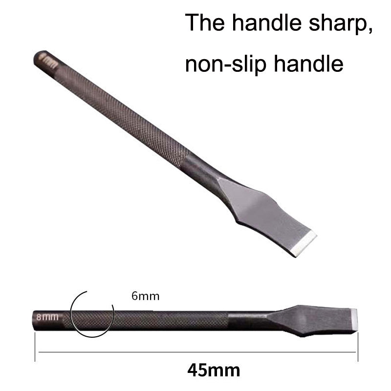 ER018 Card Position Cut Cowhide Leather Word Cut DIY Tool, Size: 8mm