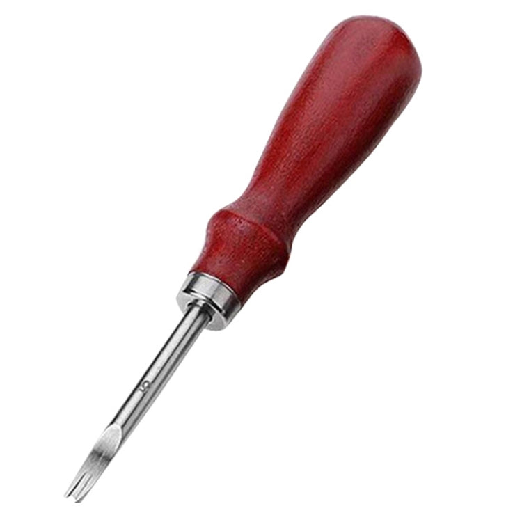 ER015 DIY Craft Leather Carving Leather Round Corner Tool Wood Handle Repair Device 1.6mm