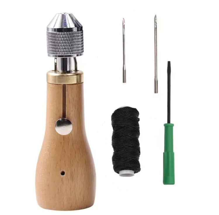 Leather Hand Seam Sewing Machine DIY Leather Carving Stitching Tool Device(A)