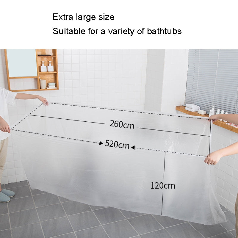 2 pack Disposable Bath Bag Thickened Bath Tub Wood Barrel SPA Plastic Bag Film(120x260cm)