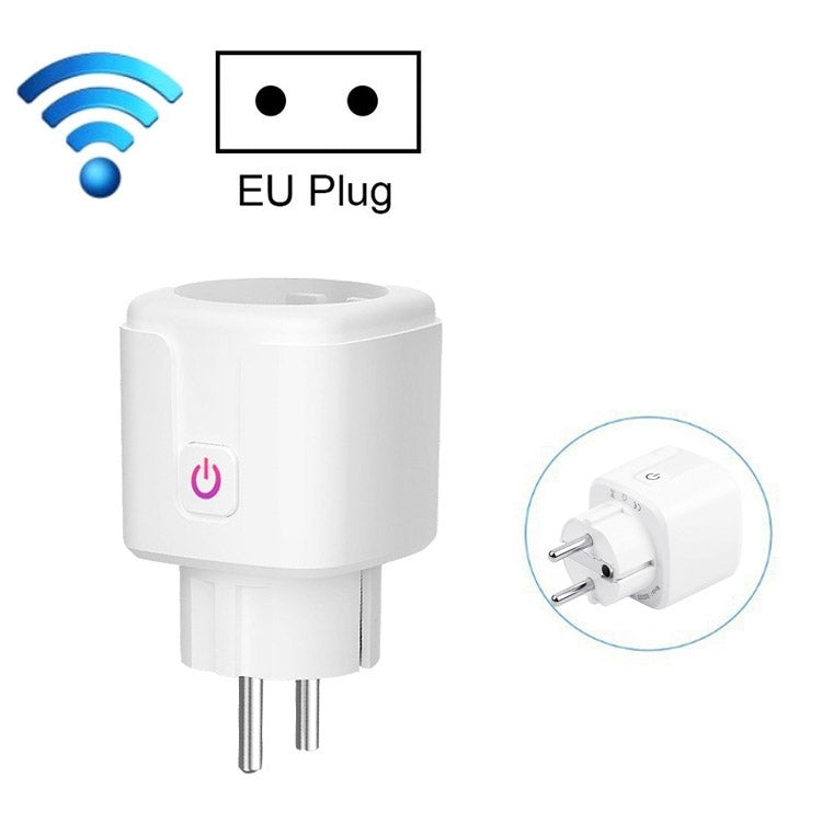 Tuya Smart App Wifi Smart Socket Phone Remote Timing Voice Switch Supports Alexa EU Plug, Style: 16A Power Model