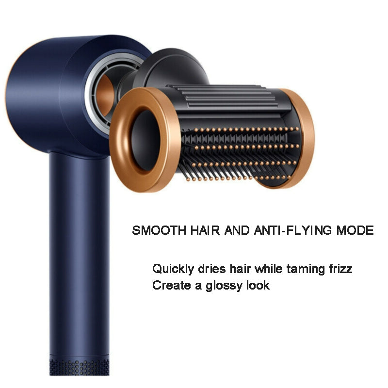 For Dyson Hair Dryer Nozzle Smooth Flyaway Attachment(Copper Nickel Color)