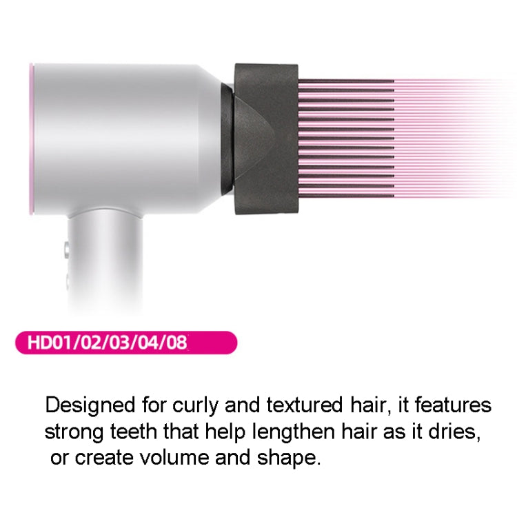 For Dyson Hair Dryer Wide Tooth Comb Smoothing Nozzle Hair Styler Tool