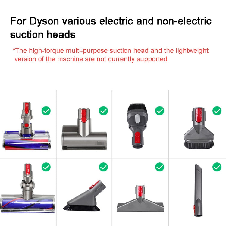 For Dyson V7 V8 V10 V11 V15 Vacuum Cleaner Suction Head Adapter with LED Light