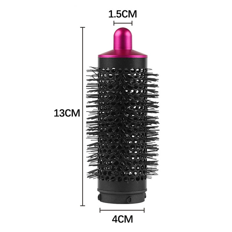 For Dyson Airwrap Cylinder Comb Hair Dryer Curling Attachment(Black Red)