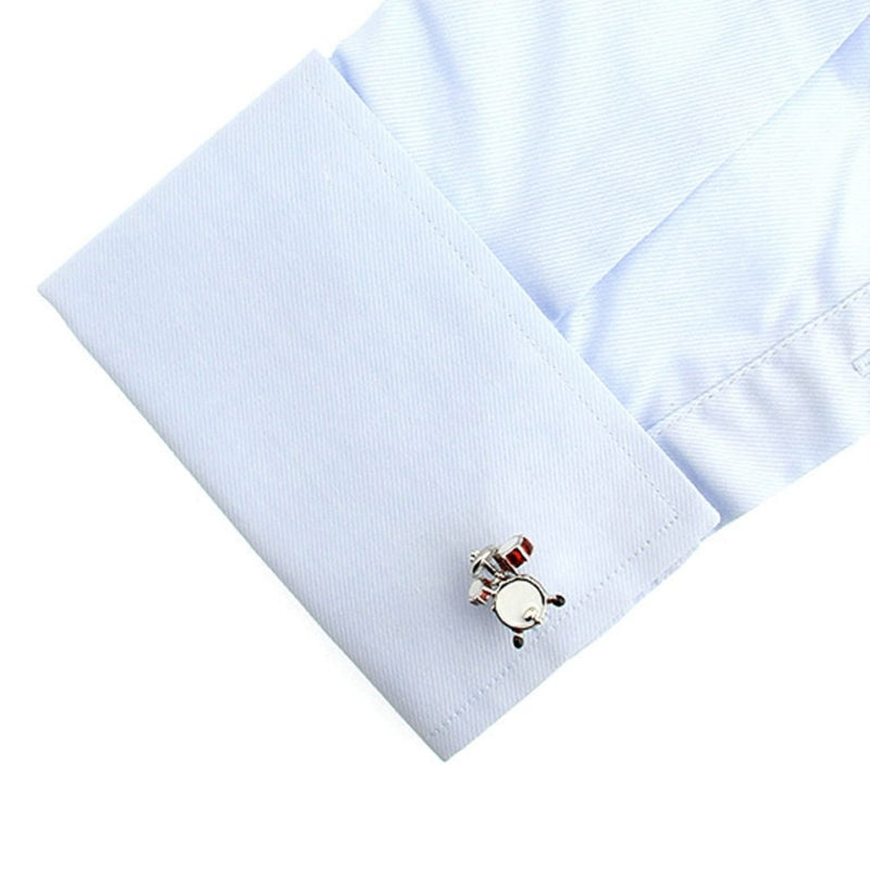 Music Series Instrument Note Cufflinks, Color: Gold Sixteen Notes