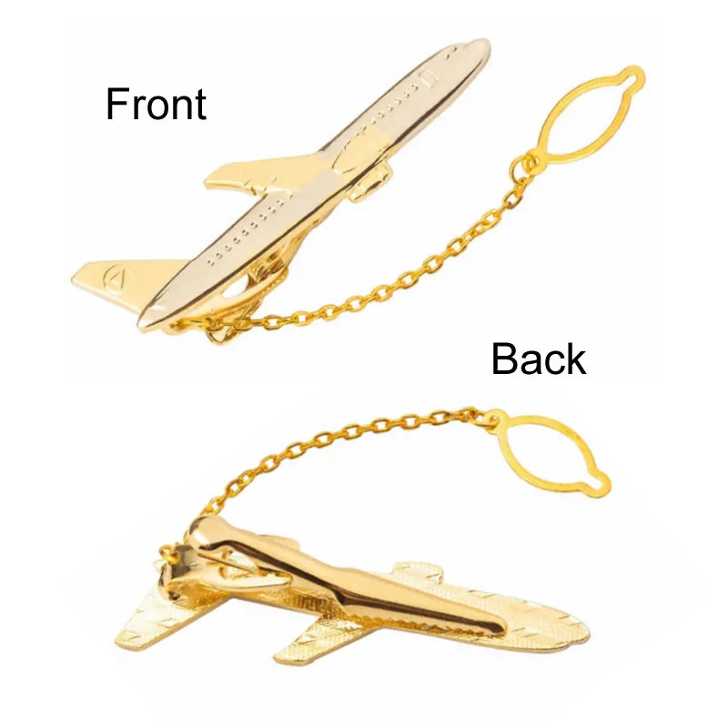 Men Business Formal Wedding Tie Clips, Color: Gold Ship