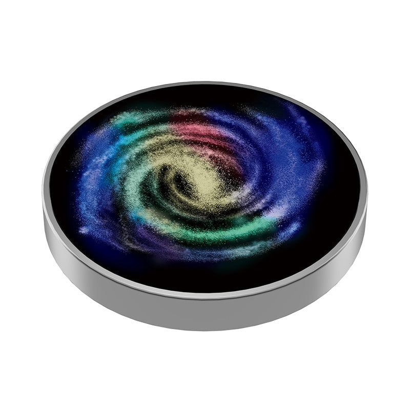 Colorful Luminous Galaxy Star Stainless Steel Rotary Gyro Fingertip Anti Stress Toys(Starry Moon)
