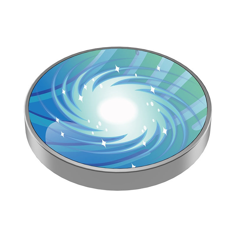 Colorful Luminous Galaxy Star Stainless Steel Rotary Gyro Fingertip Anti Stress Toys(Peaks and Troughs)