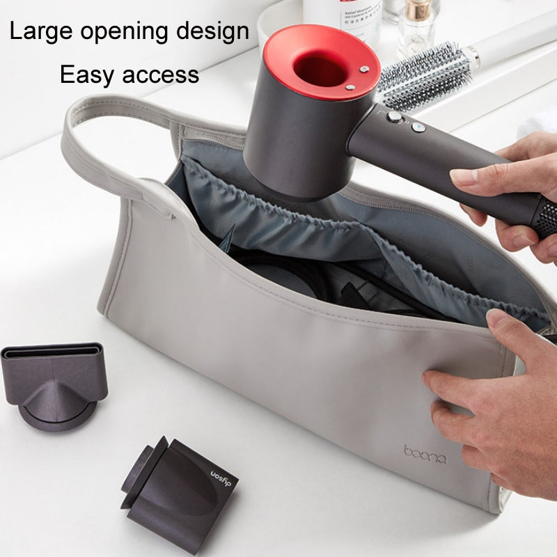 Baona BN-DS001 for Dyson Hair Dryer Accessories Leather Organizer(Gray)