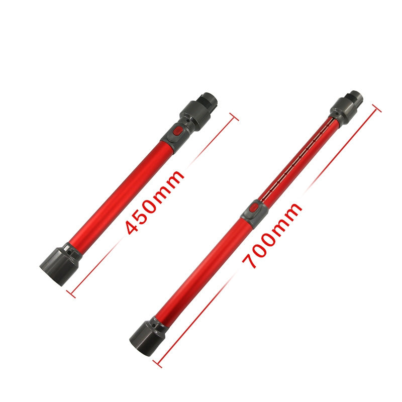 For Dyson V7 V8 V10 V11 V15 Vacuum Cleaner Telescopic Rod Metal Extension Tube(Red)