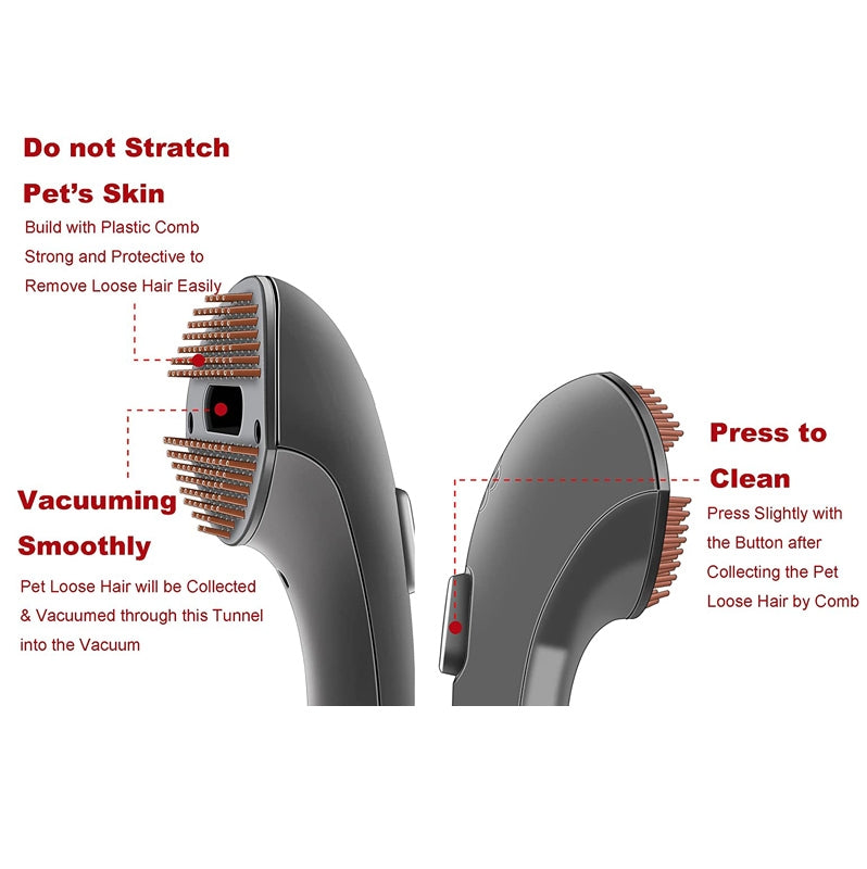 2 In 1 Set  For Dyson V6 Vacuum Cleaner Pet Brush Head Hair Comb Accessories