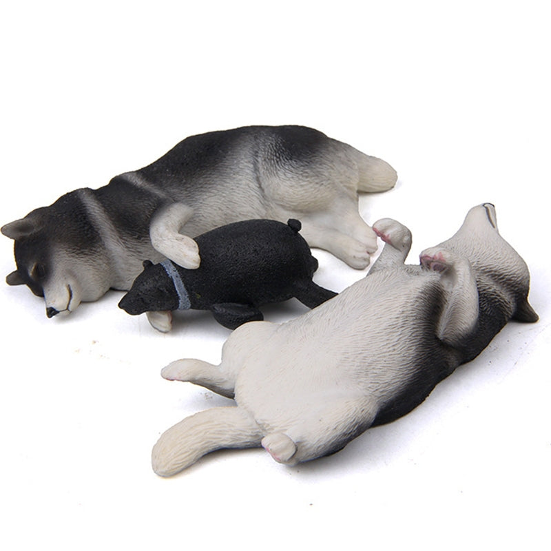 Cute Kawaii Sleeping Pet Figurine Collection Decoration Fridge Magnet Yellow Lie Shiba  Inu