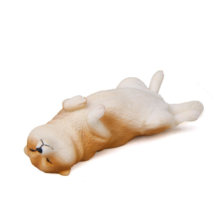 Cute Kawaii Sleeping Pet Figurine Collection Decoration Fridge Magnet Coffee Lie Shiba  Inu