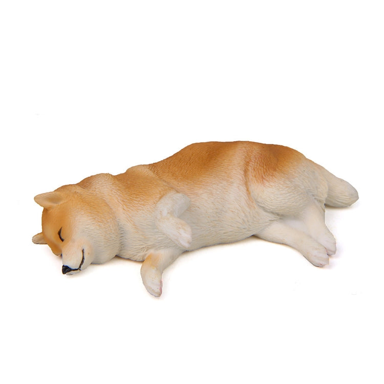 Cute Kawaii Sleeping Pet Figurine Collection Decoration Fridge Magnet Coffee Side Lying  Shiba  Inu