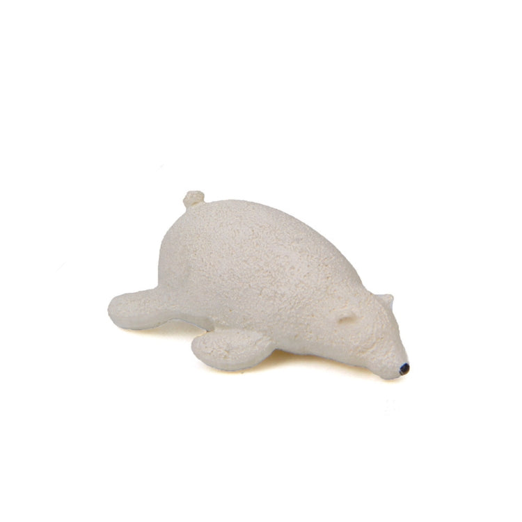 Cute Kawaii Sleeping Pet Figurine Collection Decoration Fridge Magnet Beige Bear