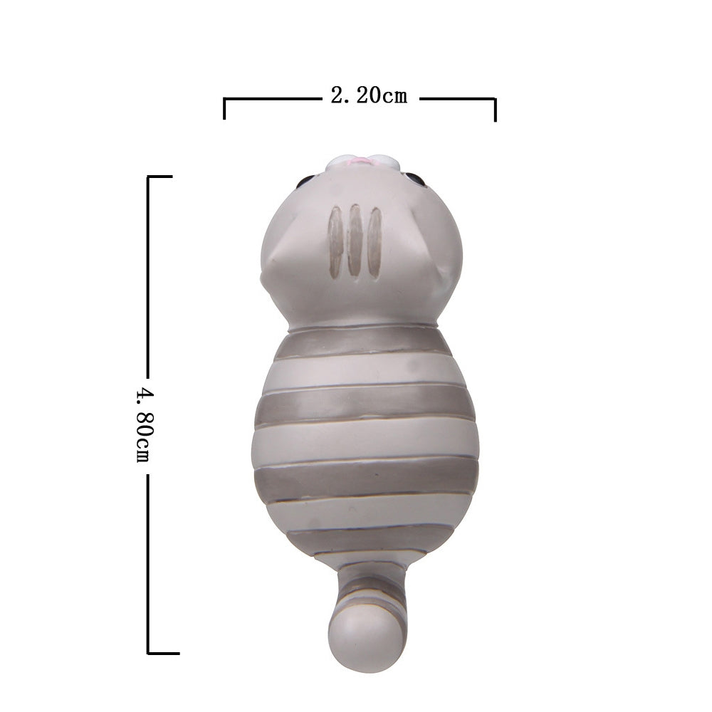 Cute Cartoon Cat 3D Fridge Magnet Mobile Phone Case Material(White Scarf Cat)