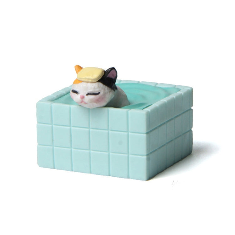 3D Cute Bath Cat Fridge Sticker Hole Board Magnet Resin Decorative Ornament(Bubble Bathture Scarf Cat)