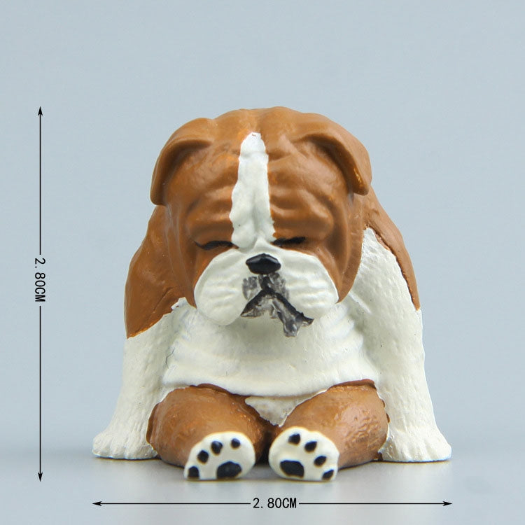 Warm Series Sitting Sleepy Zoo Figure Fridge Magnets(Pug dog)