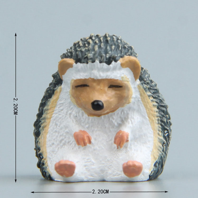 Warm Series Sitting Sleepy Zoo Figure Fridge Magnets(Hedgehog)